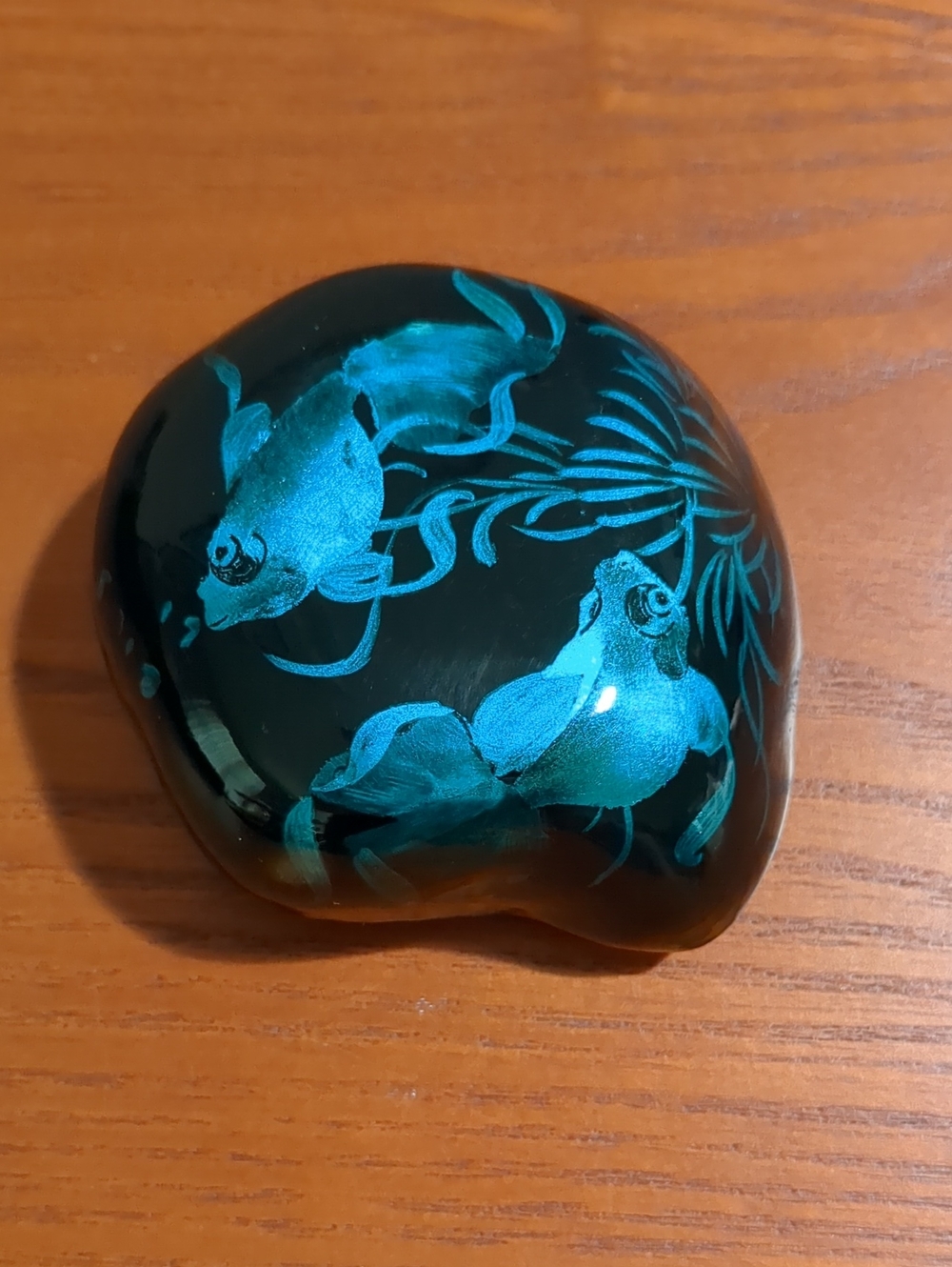 Koi Fish Stone Paperweight